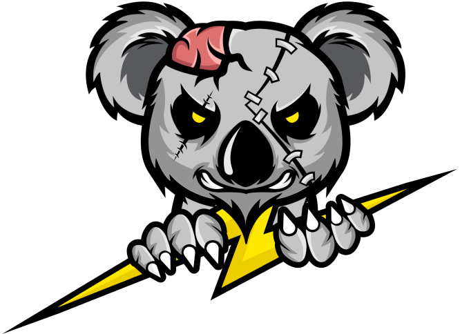 Nift koala mascot without text